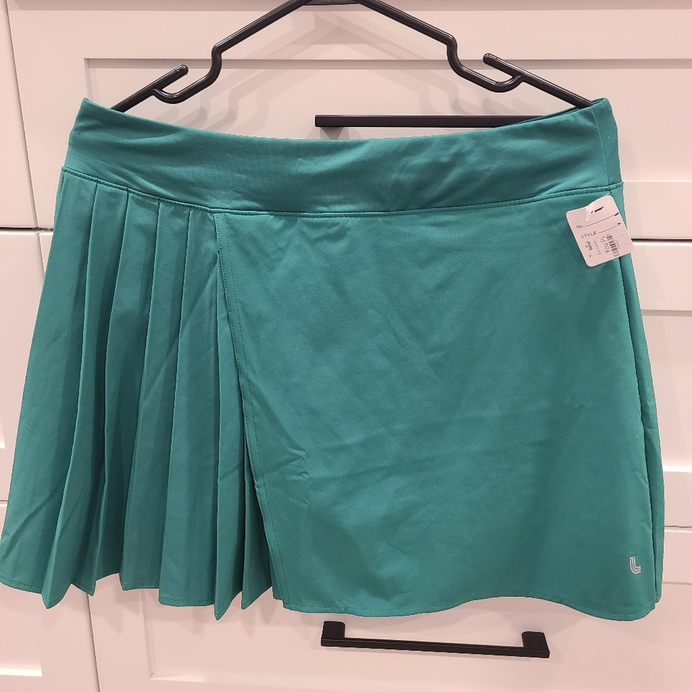 Teal Pleated Women's Skort
